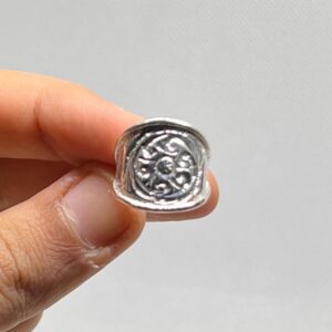 Handmade Sterling Silver Berber Ring: Filigree Engraved Tribal Statement Jewelry