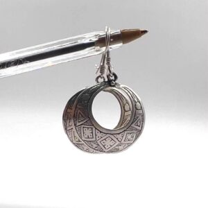 Tuareg Sterling Silver Amazigh Yaz Symbol Bohemian Gypsy Ethnic Hippie African Earrings: Berber Jewelry