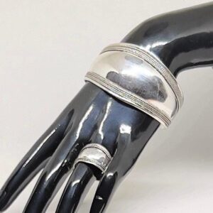 Sterling Silver Berber Cuff Bracelet: Boho Tribal Jewelry