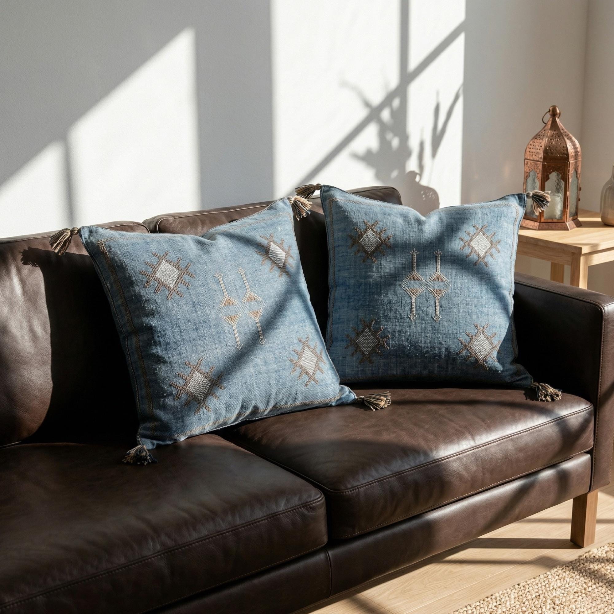 Berber Blue Jeans Pillow