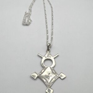 Tuareg Cross Pendant: Sterling Silver African Croix du Sud Necklace