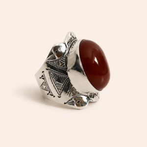 Berber Silver Tribal Ring – Moroccan Heritage Ring