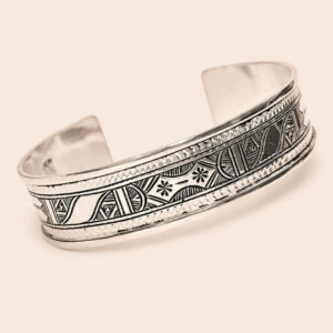 Amazigh Silver Diamond Bracelet – Amazigh Jewelry with Character