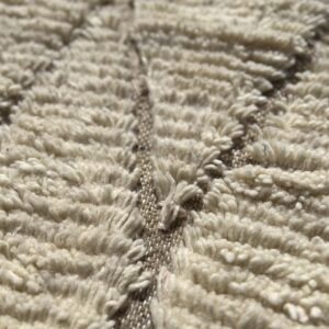 Beni Ourain Rug - Shaggy Ivory Taupe Wool Rug - Handmade Diamond Rug - Fluffy Neutral Berber Carpet - Boho Area Rug - Multiple Sizes