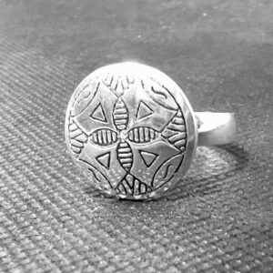 Handmade Sterling Silver Tuareg Ring: Ethnic Boho Berber Tribal Jewelry