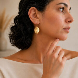 Nourhan Earrings - Amazigh Brass Heritage Jewelry