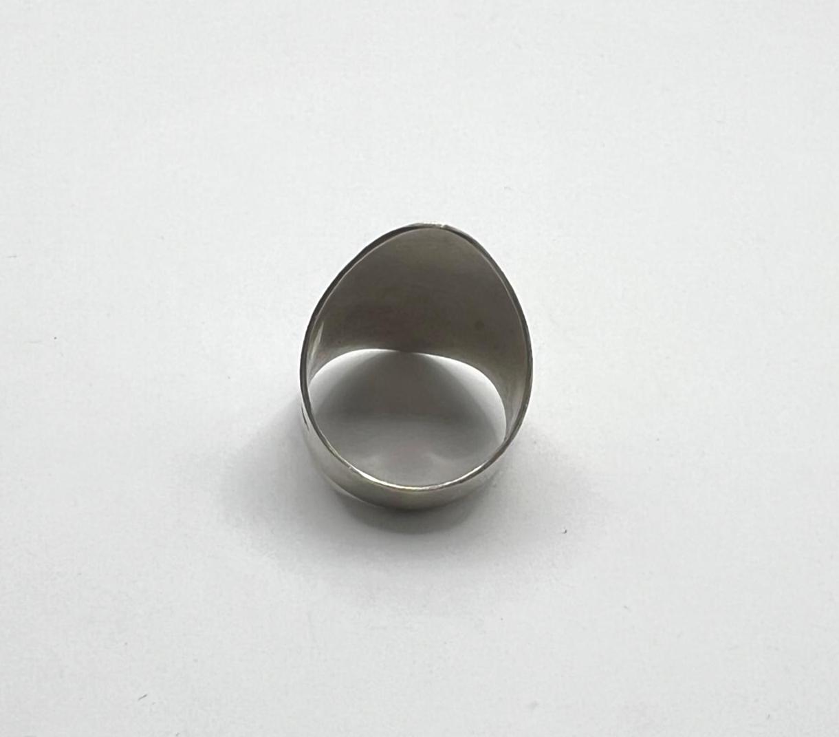 Handmade Sterling Silver Tuareg Ring: Tribal Engraved Boho Ethnic Jewelry (Size 8)