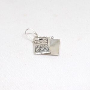 Amazigh Sterling Silver Amazigh Yaz Symbol Bohemian Earrings: Berber Jewelry