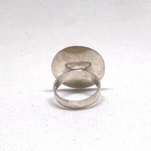 Handmade Sterling Silver Berber Ring: Engraved Tribal Jewelry, Size 7