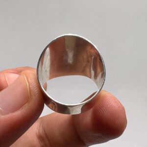 Handmade Berber Sterling Silver Ring: Tribal Ethnic Boho Jewelry Size 10 US
