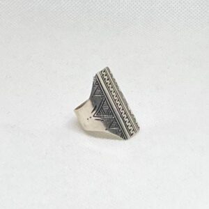 Handmade Sterling Silver Tuareg Ring: Berber Jewelry, Size 9
