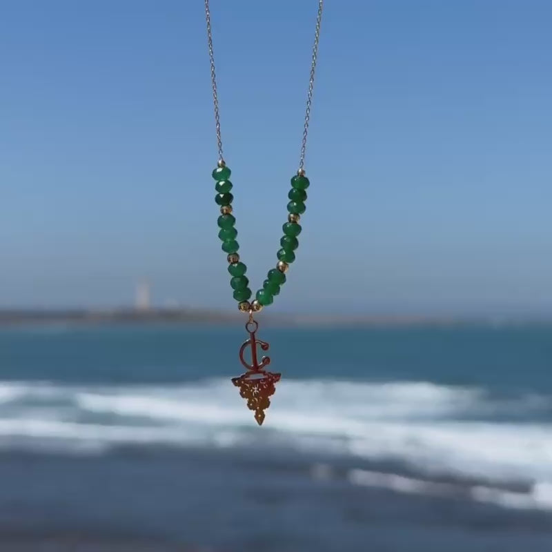 Maisa Necklace - Amazigh Linen Pendant Jewelry