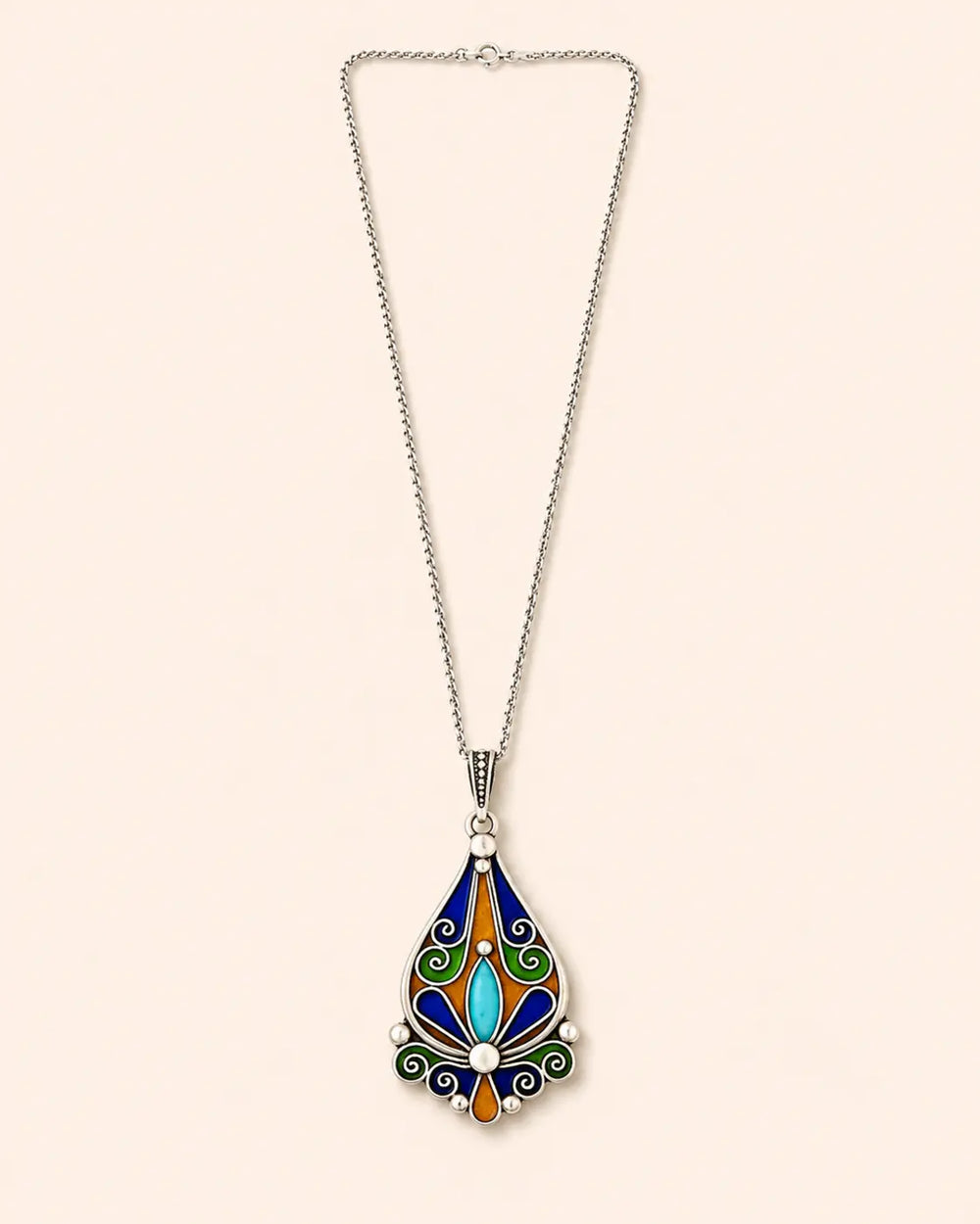 Tawes Necklace - Amazigh Silver Pendant Jewelry
