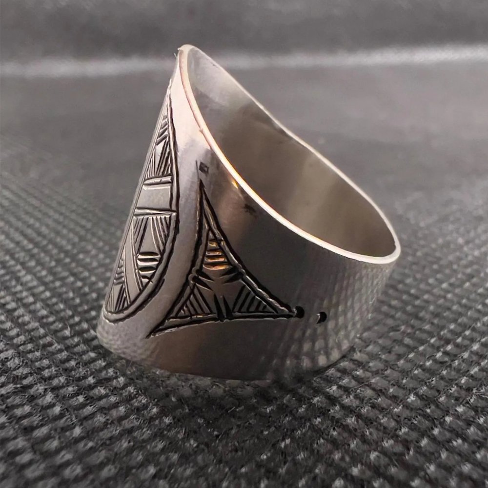 Vintage Tuareg Sterling Silver Ring: Handmade Berber Tribal Jewellery