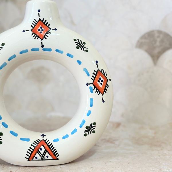 Tafoukt Vase - Amazigh Decorative Pottery