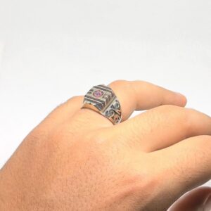 Handmade Berber Ring Size 9: Tribal Silver Boho Jewelry