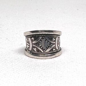Handmade Sterling Silver Tuareg Ring: Berber Ethnic Tribal African Jewelry Size 7