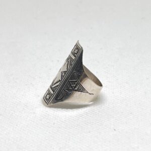 Handmade Sterling Silver Tuareg Ring: Size 7, Berber Jewelry