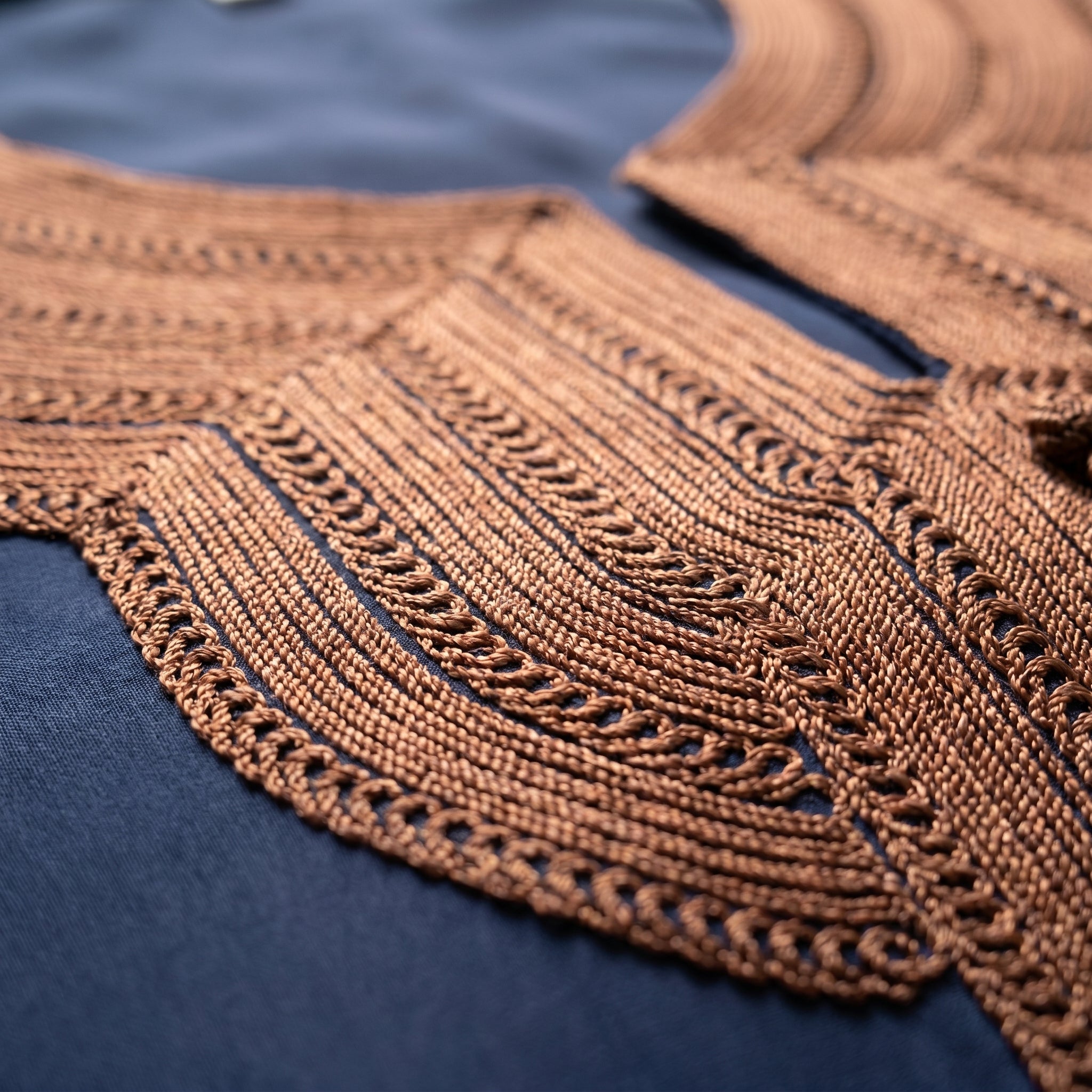 sfifa Kaftan - Berber Navy Blue Occasion Wear