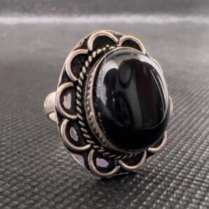 Sterling Silver Berber Ring: Red Agate, Tribal Boho Jewelry