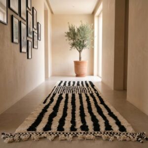 Berber Black White Rug