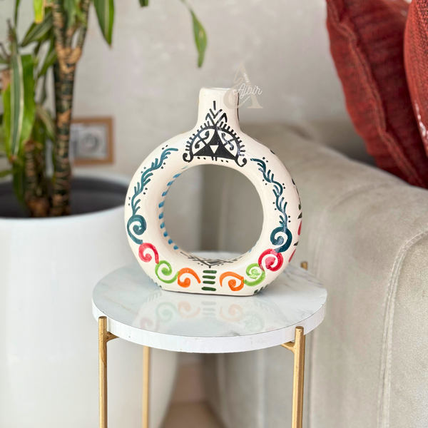 Tafoukt Vase - Amazigh Decorative Pottery