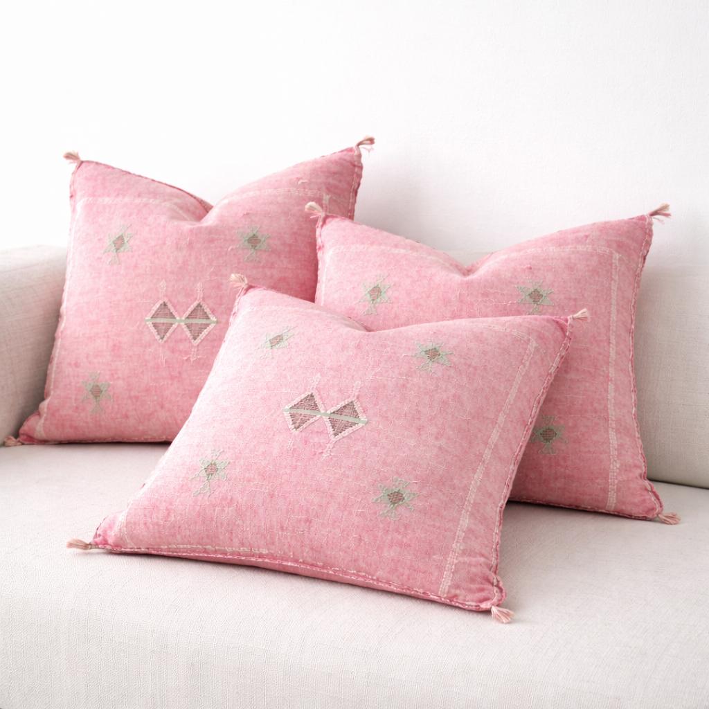 Berber Vintage Pink Pillow