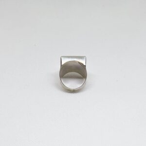 Tuareg Ebony Wood Sterling Silver Ring: Handmade Berber Jewelry, Size 9 US