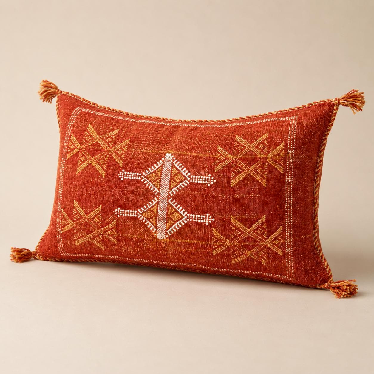Amazigh Cactus Silk Pillow