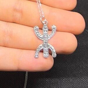 Amazigh Berber Sterling Silver Necklace: Tribal Jewelry