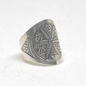 Berber Sterling Silver Ring: Handmade Engraved Tribal Jewelry, 925 Marijuana