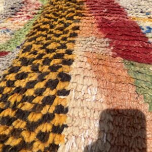 Boujaad Rug - Colorful Abstract Wool Rug - Handmade Art Rug - Bold Boho Area Rug - Multicolor Berber Carpet - Multiple Sizes