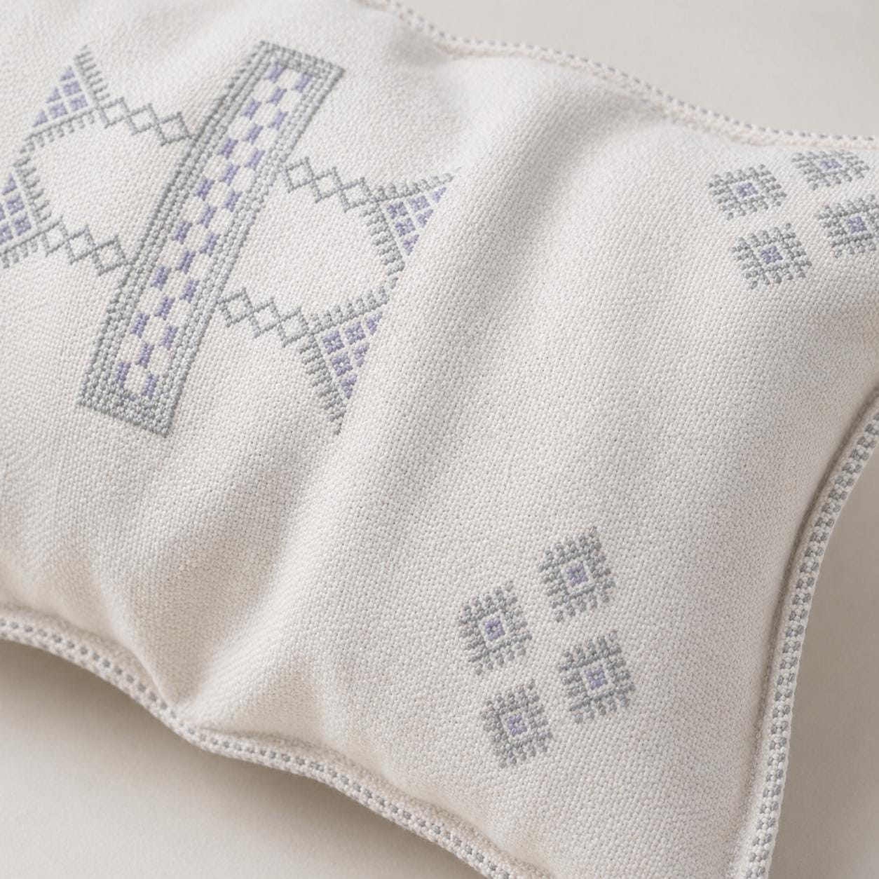 Amazigh Cactus Silk Cover 12x20 Handmade Lumbar Pillow