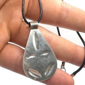 Berber Amulet Sterling Silver Pendant Necklace: Tuareg Cross