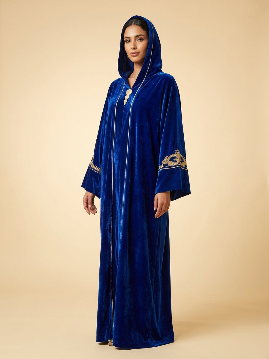 Velours Djellaba - Flowing Cultural Statement Outfit