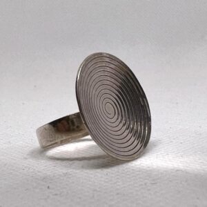Handmade Sterling Silver Berber Ring: Engraved Tribal Jewelry, Size 7