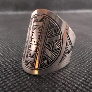 Vintage Tuareg Sterling Silver Ring: Handmade Berber Tribal Jewelry