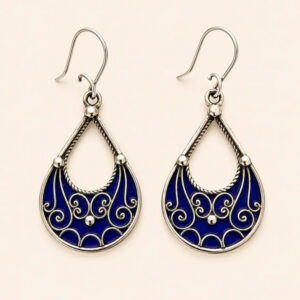 Tiziri Earrings - Amazigh Silver Heritage Jewelry