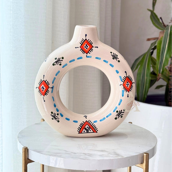Tafoukt Vase - Amazigh Decorative Pottery