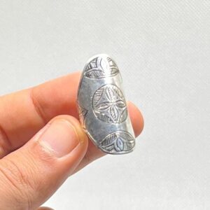 Handmade Berber Silver Ring: Tuareg Sterling African Long Engraved Tribal Ethnic Boho Jewelry
