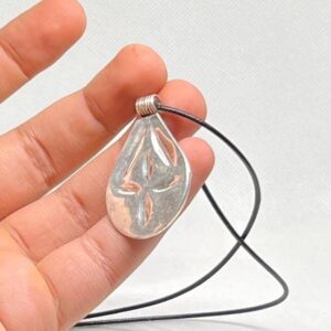 Berber Amulet Sterling Silver Pendant Necklace: Tuareg Cross