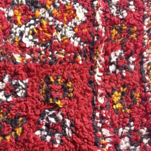 Vintage Rug 6x4 ft - Red Floral Wool Rug - Antique Berber Carpet - Boho Living Room Rug - Tribal Red Area Rug - One of a Kind