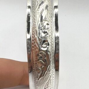 Cuff Silver Bracelet Handmade Berber Tribal Bangle Ethnic African Tuareg Engraved Simple Sterling