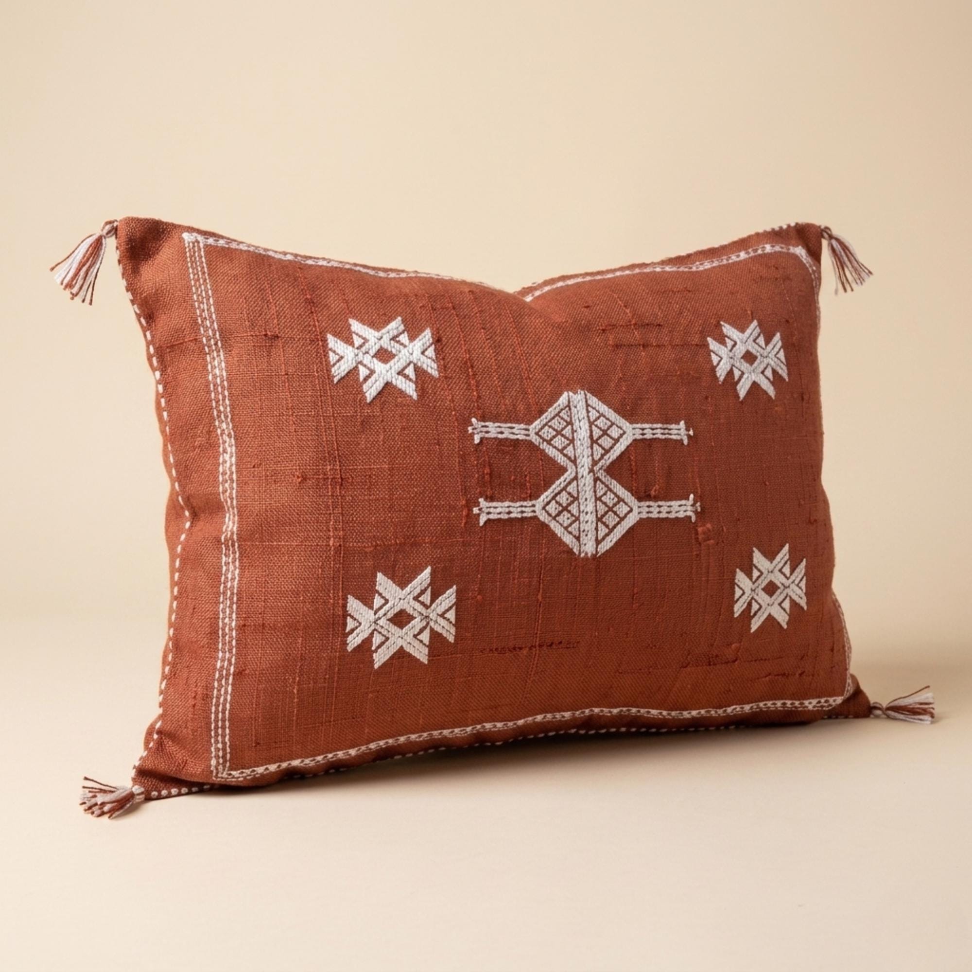 Amazigh Cactus Silk Pillow