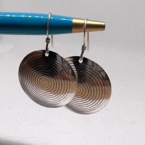 Tuareg Sterling Silver Spiral Bohemian Earrings: Berber Tribal Jewelry