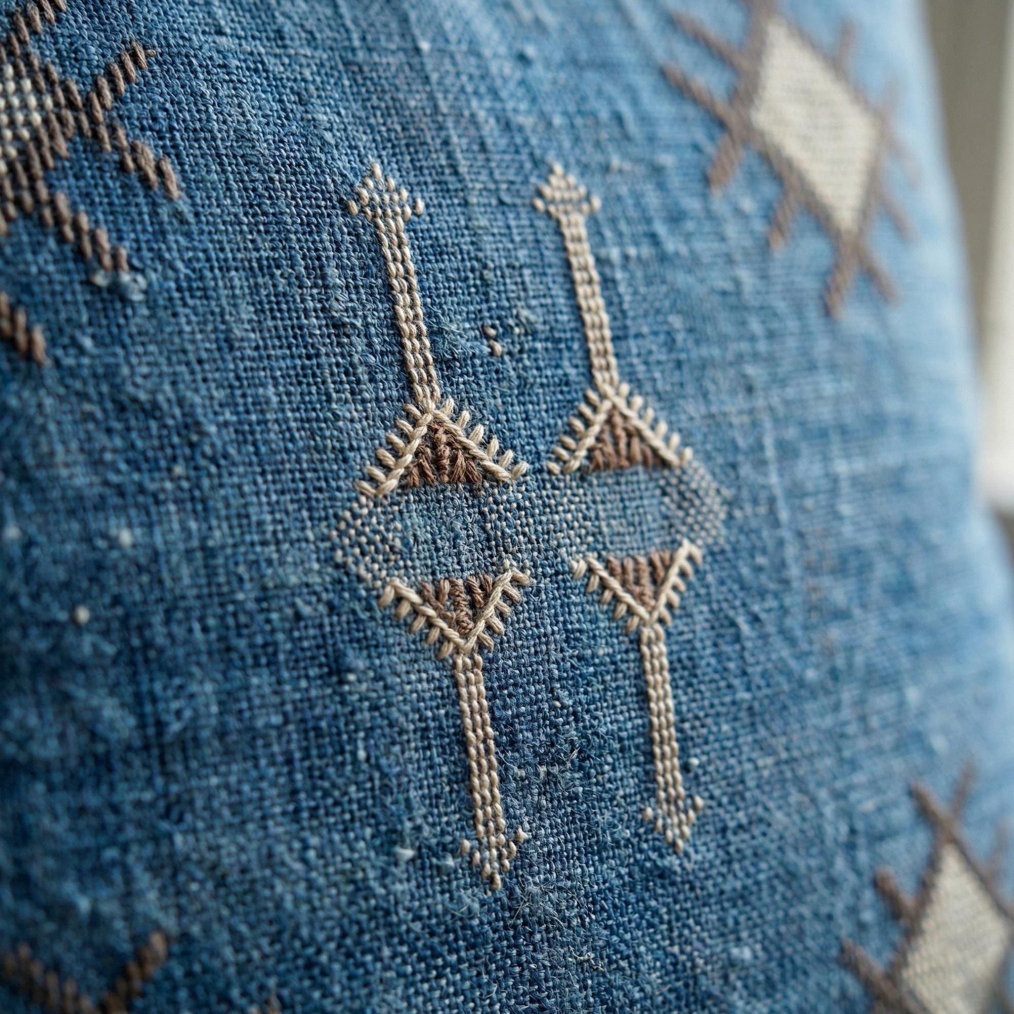 Berber Blue Jeans Pillow