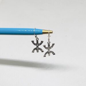 Kabyle Tuareg Sterling Silver Amazigh Yaz Earrings: Berber Jewelry