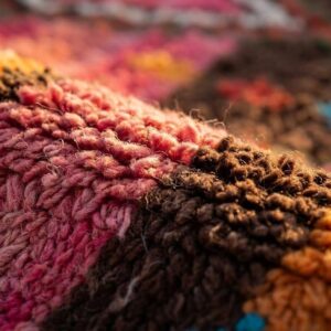 Berber Handwoven Pink Rug