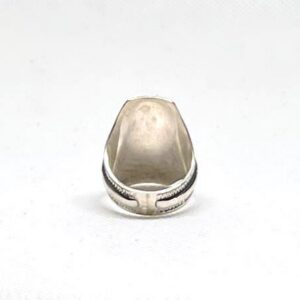 Handmade Berber Sterling Silver Ring: Kabyle Tuareg Tribal Jewelry, US Size 8