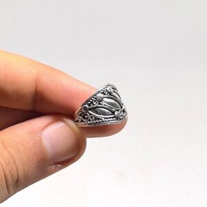 Handmade Berber Sterling Silver Ring: Tribal Jewelry